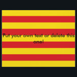 Folheto com bandeira da Catalunha<br><div class="desc">Celebrar a identidade vibrante da Catalunha com este poderoso design de panfleto que apresenta a bandeira da Catalunha! Perfeito para eventos culturais, comemorações do dia da independência, comícios ou anúncios da comunidade, este folheto patriótico exibe as riscas ousadas e amarelas da icônica Senyera com clareza impressionante. O layout foi projetado...</div>