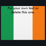 Folheto com bandeira da Irlanda<br><div class="desc">Promova o seu evento ou serviço em estilo com o nosso passageiro exclusivo com a bandeira da Irlanda! Criado com muita atenção aos pormenores, este folheto é mais do que um mero instrumento de promocional; é uma celebração do rico patrimônio e orgulho cultural da Irlanda. O vibrante design mostra com...</div>