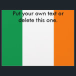 Folheto com bandeira da Irlanda<br><div class="desc">Promova o seu evento ou serviço em estilo com o nosso passageiro exclusivo com a bandeira da Irlanda! Criado com muita atenção aos pormenores, este folheto é mais do que um mero instrumento de promocional; é uma celebração do rico patrimônio e orgulho cultural da Irlanda. O vibrante design mostra com...</div>