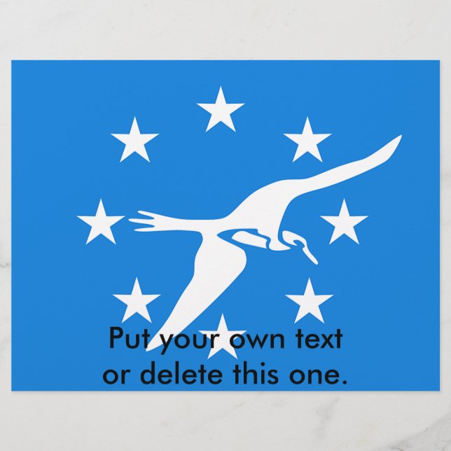 Folheto com bandeira de Corpus Christi, EUA (Frente)