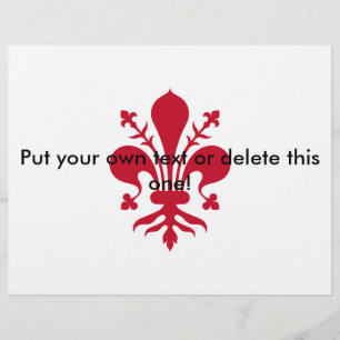 Folheto com Bandeira de Florença, Itália