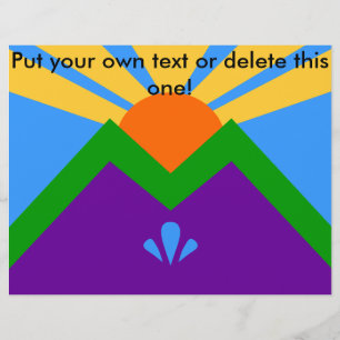 Folheto com Bandeira de Manitou Primavera, Colorad