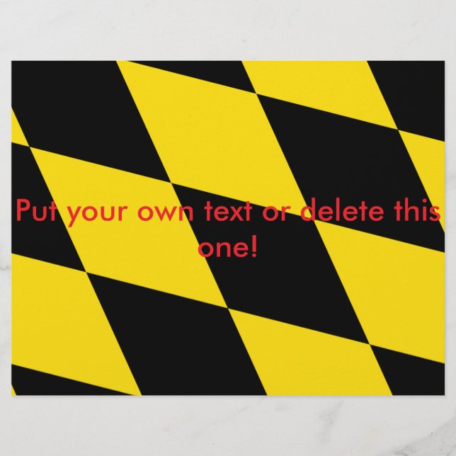 Folheto com bandeira de Munique, Baviera (Frente)