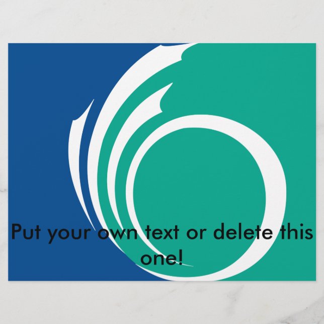 Folheto com Bandeira de Ottawa, Canadá (Frente)