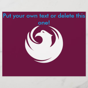 Folheto com bandeira de Phoenix, Arizona