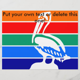 Folheto com bandeira de Rua. Petersburgo