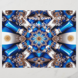 Folheto com Design argentino de cores