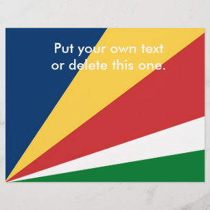 Folheto com Design das Cores das Seicheles