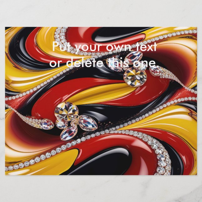 Folheto com Design de cores belgas (Frente)