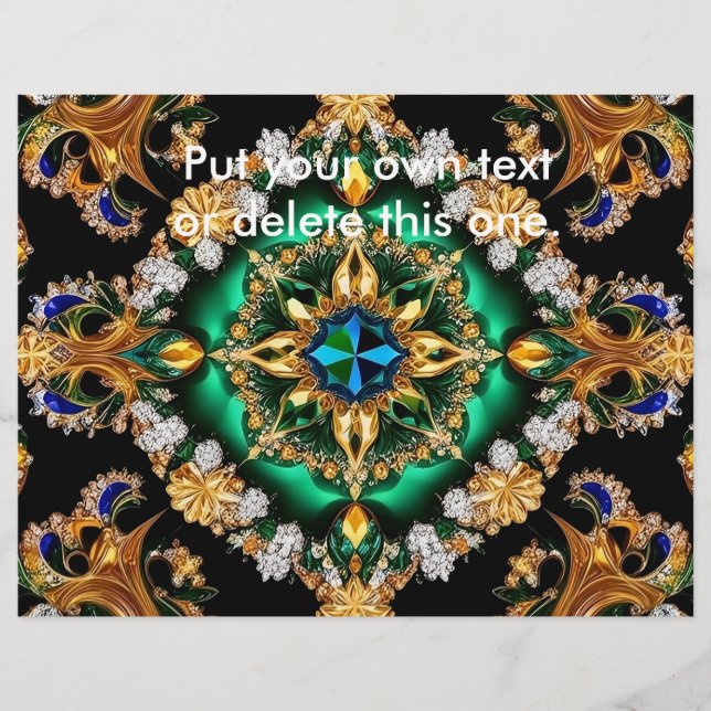 Folheto com Design de cores brasileiras (Frente)