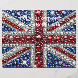 Folheto com Design de cores britânicas