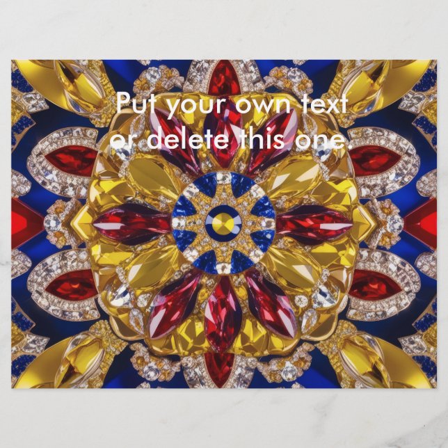 Folheto com Design de cores Colômbia (Frente)