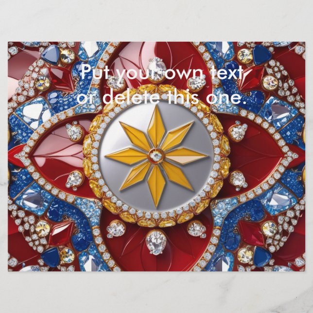 Folheto com Design de cores colombianas (Frente)