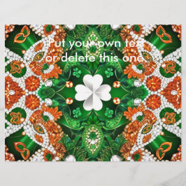 Folheto com Design de cores da Irlanda