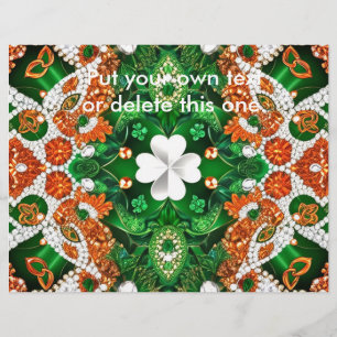 Folheto com Design de cores da Irlanda