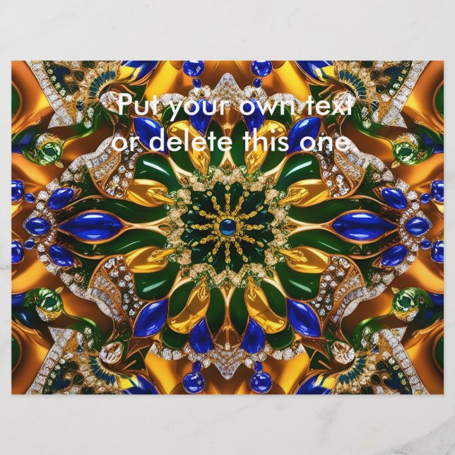 Folheto com Design de cores do Brasil (Frente)