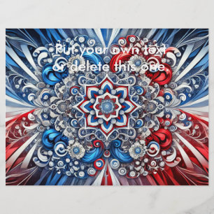 Folheto com Design de cores francesas