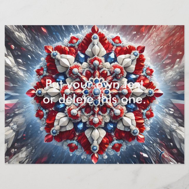 Folheto com Design de cores norueguesas (Frente)