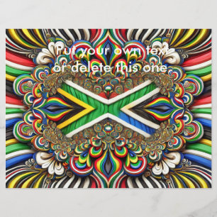 Folheto com Design de cores sul-africanas