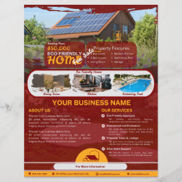 Folheto Comercial Ecológico Para Venda De Casa