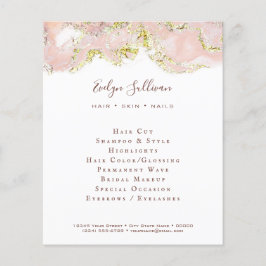 Folheto cor-de-rosa com Design