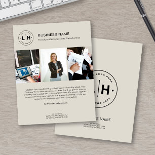 Folheto corporativo do logotipo personalizado mode