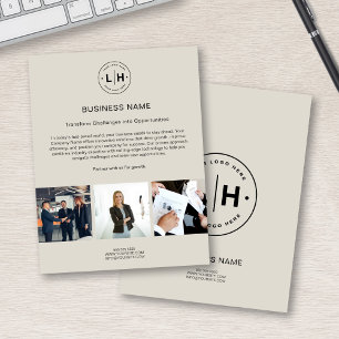 Folheto Corporativo Empresarial de Foto com Logoti