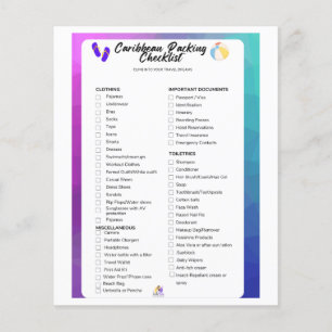 Folheto da lista de embalagem