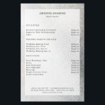 Folheto da Lista de Preços do Salão de Glitter Mod<br><div class="desc">Moderno,  brilhante,  salão,  panfleto de lista de preços. Edite seu produto em alguns minutos adicionando seus dados. Você pode alterar a fonte/cor/posição por "mais personalização".</div>
