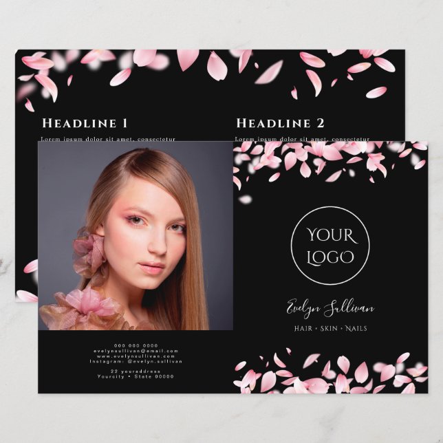 Folheto das pétalas em queda (Frente/Verso)