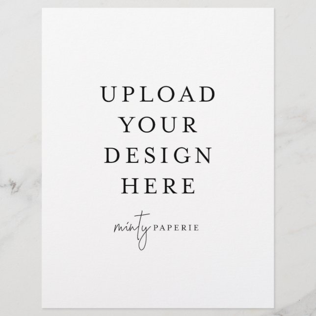 Folheto de 8,5" x 11" (Frente)