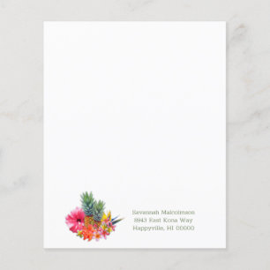 Folheto de abacaxi da Coleção Havaiana