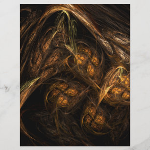 Folheto de Abstrato de Arte Mãe Terra