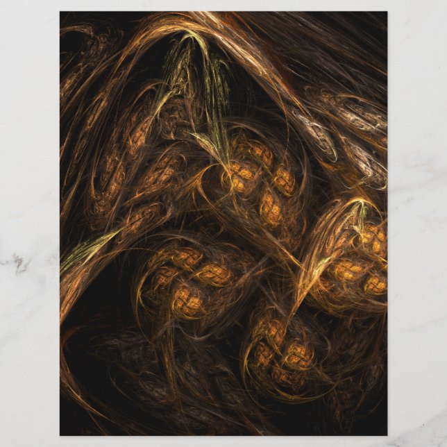 Folheto de Abstrato de Arte Mãe Terra (Frente)