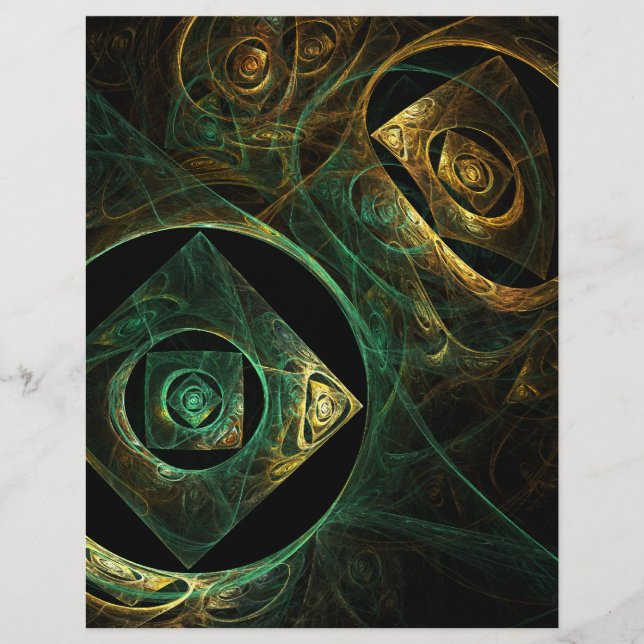 Folheto de Abstrato de vibrações mágicas (Frente)