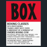 Folheto de Adversos de Classe de Boxing Moderno<br><div class="desc">Folhetos De Advert Modernos,  De Classe Boxing,  Na Loja De Cartão de visita.</div>