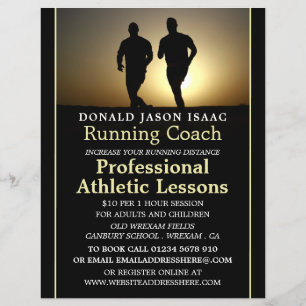 Folheto de Anúncios de Lição de atletismo Mascu