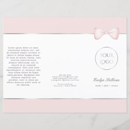 Folheto de arco rosa coquette