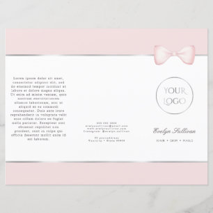 Folheto de arco rosa coquette