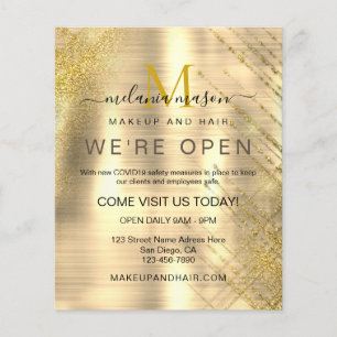 Folheto de Bela Dourada Metálica com Brilho Esparc