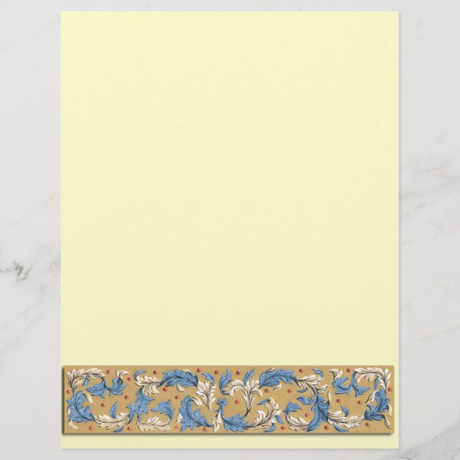 Folheto de Borda de Penas ao Estilo Vitoriano (Frente)