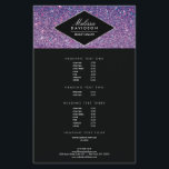 Folheto de Brilho Roxo e Beleza de Glamor<br><div class="desc">Coordena-se com o Modelo de cartão de negócios de Literatura Roxa e Bela Glamor até 1201AM. Uma imagem de fundo brilhante roxa profunda e rica fornece um pano de fundo glamouroso para esta modelo de folheto com tema de beleza. Seu nome ou nome comercial é elegantemente estirado em uma placa...</div>