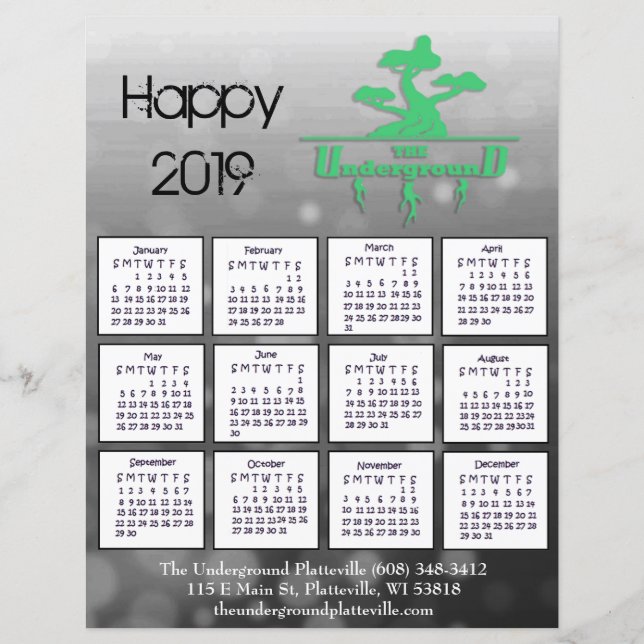 Folheto de Calendário Comercial Cardeal para o Cli (Frente)