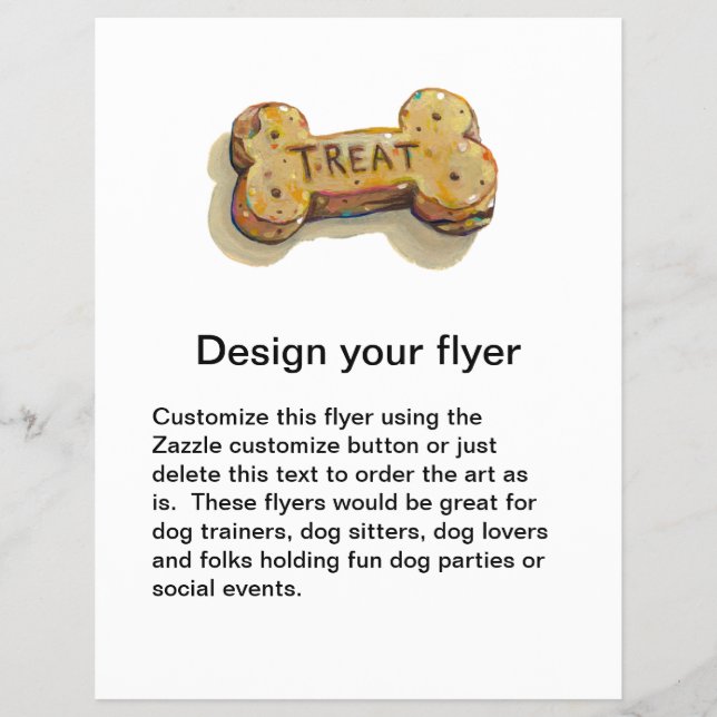 Folheto de cão amante para cães de classe empresar (Frente)