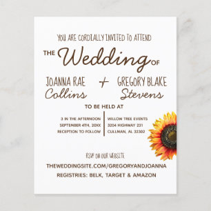 Folheto de Cartão-postal para o casamento de gira