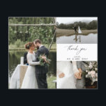 Folheto de Cartões de agradecimentos de Foto de Ca<br><div class="desc">Este eterno, romântico, apresenta um roteiro moderno emparelhado com texto ousado. Por favor, entre em contato comigo se precisar de ajuda com este design. O PAPEL ORÇAMENTAL É FINO. ATUALIZE UM PAPEL MAIS ESPESSURDO. NENHUM ENVELOPES INCLUÍDO. PARA CARTÕES, CARTÕES MAIS ESPESSURAS, VERIFIQUE O LINK ABAIXO. CARTÃO, CARTÕES MAIS ESPESSURAS TÊM...</div>