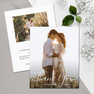 Folheto de Cartões de agradecimentos Fotográfico d