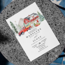 Folheto de Casamento da Neve de inverno de Natal