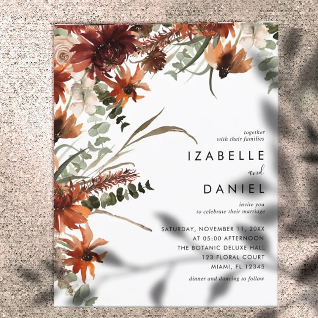 Folheto de Casamento Russo de Terracotta (Criador carregado)