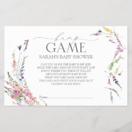 Folheto de Chá de fraldas de Flor Selvagem de Past